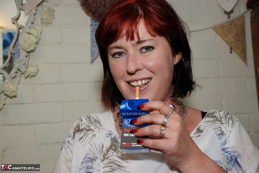 Hot redhead displays her Chubby body in dif - XXX Dessert - Picture 5