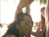 Slender young trannies are having an anal threesome in the garden