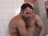 Two muscled amateur hunks are screwing on the floor