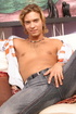 long-haired man red panties