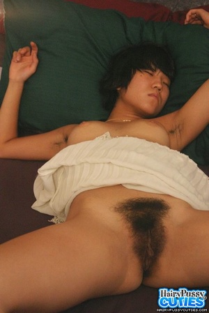 Black haired asian in white peignoir and - XXX Dessert - Picture 6