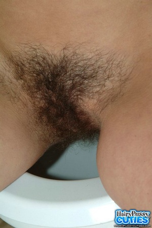 Hairy pussy brunette with small breast t - Picture 4