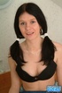 pigtailed lass black undies