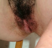 Black haired gf with big naturals wiggles out of white undies and showing