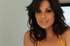 gorgeous brunette babe yellow