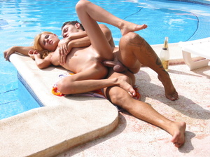 Vacation fucking near a pool with busty  - XXX Dessert - Picture 11