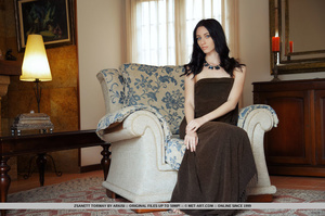 Black haired stunner with blue eyes and  - XXX Dessert - Picture 1