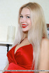 red lipped blonde red