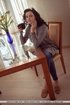 black haired bimbo with