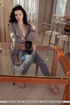 black haired bimbo with