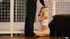 Beautiful blonde is tied to the bed, she gets her pussy completely stuffed