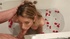 Brunette babe gets horny while relaxing in the bathtub, gets her pussy