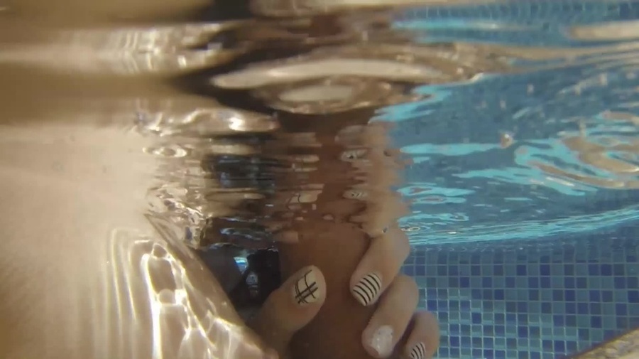Handsome fucker uses his cock to plough tight pussy of his bitch underwater in the pool - XXXonXXX - Pic 8