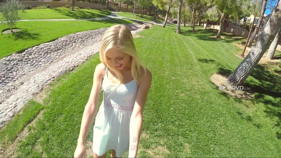 Alluring college chick with blonde hair rec - XXX Dessert - Picture 1