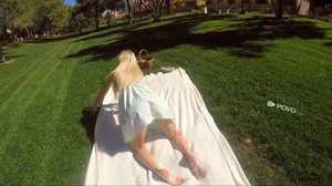 Alluring college chick with blonde hair  - XXX Dessert - Picture 2
