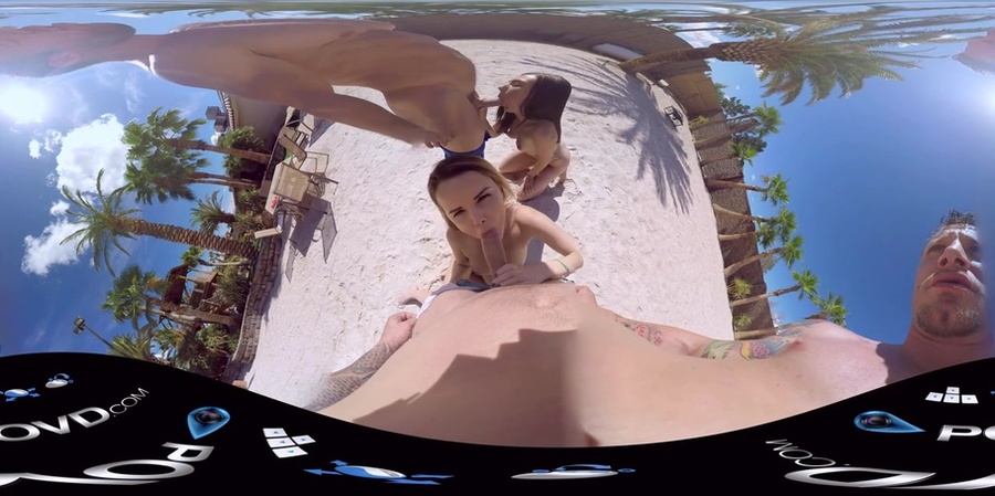Chicks have fun at the beach before fucking - XXX Dessert - Picture 5