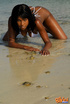 Luscious ebony teases with her banging body in different poses as she