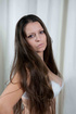 pretty babe poses with