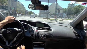 Couple driving a car through the busy streets, when the bitch decided to undress her date - XXXonXXX - Pic 2