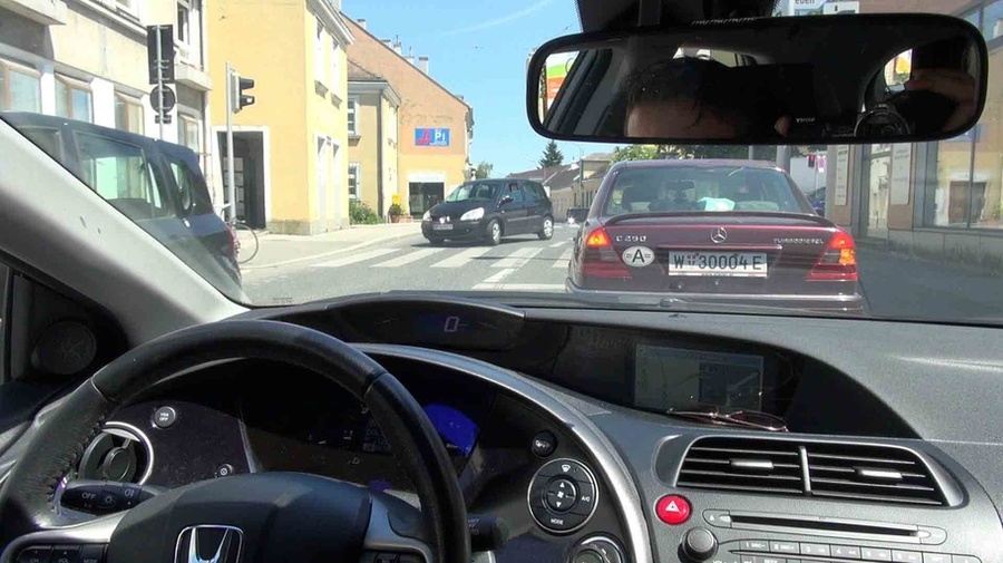 Couple driving a car through the busy streets, when the bitch decided to undress her date - XXXonXXX - Pic 9