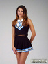 foxy cheerleader displays her