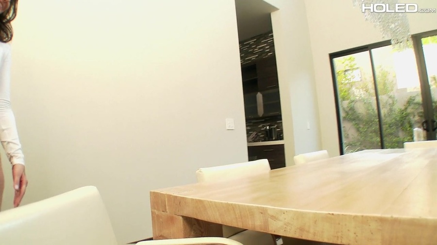 Naughty brunnete, opens wide for a fat cock - XXX Dessert - Picture 4