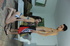 slim coed babe with