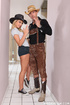 busty blonde cowgirl with