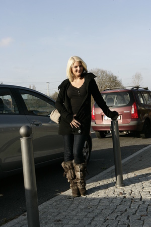 Nasty German blonde poses in public before getting fucked hard in the apartment - XXXonXXX - Pic 5