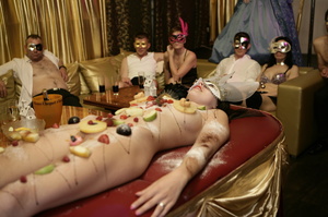 A bunch of masked bitches get their twats fucked hard in an orgy - XXXonXXX - Pic 7
