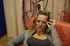 blonde taxi girl exposes