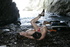 Alluring brown haired college slut gets fucked hard on the beach