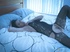 Early morning masturbation from a curly-haired brunette