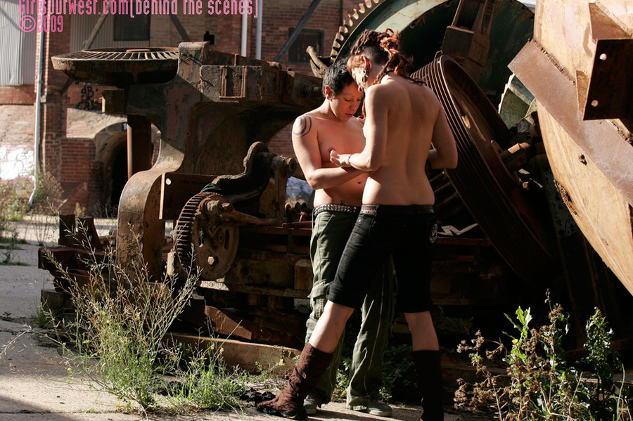 Banging lesbians pose topless and bares the - XXX Dessert - Picture 1