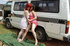 alluring chicks teases with