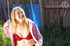 blonde hottie strips off