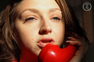 Sweet chick teases with her smoking hot body while she speaks on then phone wearing her red polo and black lingerie before she gets naked and expose her small boobs and sweet crack in different poses. - XXXonXXX - Pic 2