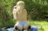 blonde hottie strips off
