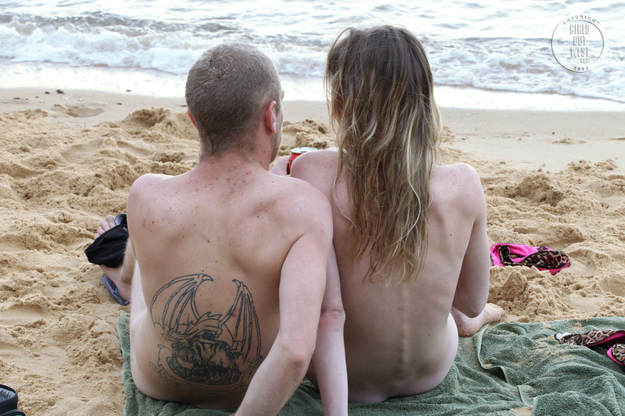 Alluring hottie teases a hunk dude with her skinny body in black and brown leopard bikini before she gets naked and shows her tiny tits while she lets him fuck her in multiple styles at the beach. - XXXonXXX - Pic 15