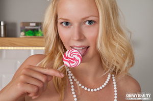 Blonde hottie licks her candy then takes - XXX Dessert - Picture 18