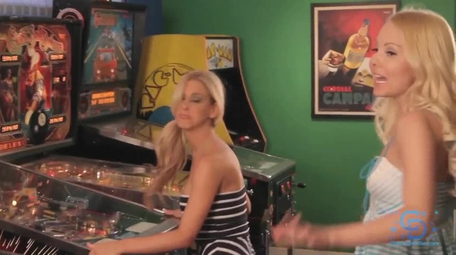 Racy lesbian fucking next to a pinball mach - XXX Dessert - Picture 2