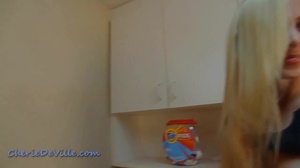 Blonde MILF teasing her pussy with her o - XXX Dessert - Picture 15