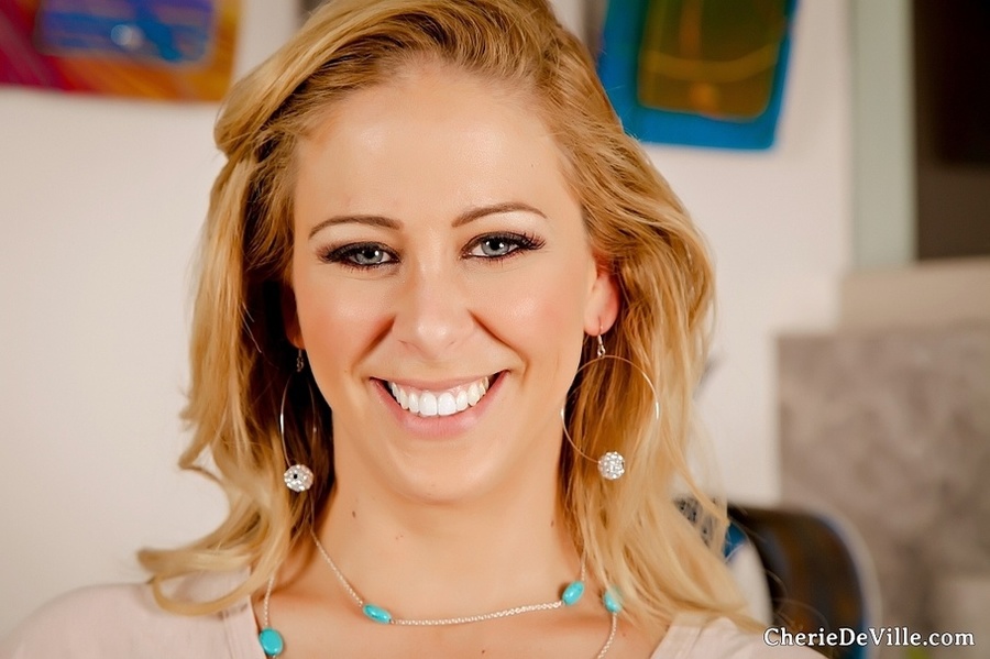 Blue-eyed blonde in blue lingerie slowly st - XXX Dessert - Picture 2