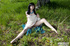 indulging babe shows her