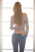 tight jeans and grey