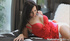 red dress and bra