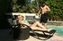 blue bikini blonde gets