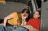 orange get-up brunette fucked