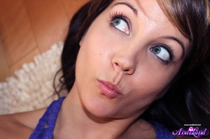 Purple get-up fortuneteller-esque brunette gets naked - XXXonXXX - Pic 12