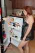horny redhead with short